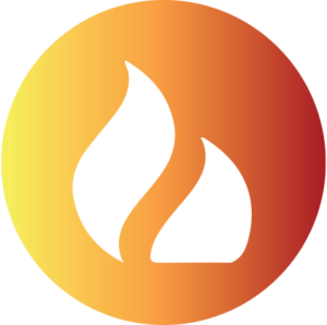 Fire damage restoration icon
